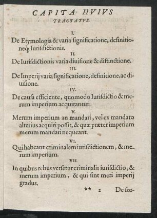 Capita Huius Tractatus.