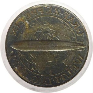 Prägestempel für 5 Mark - Graf Zeppelin Weltflug 1929 (Vorderseite)