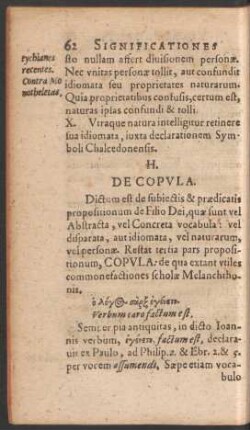 H. De Copula.