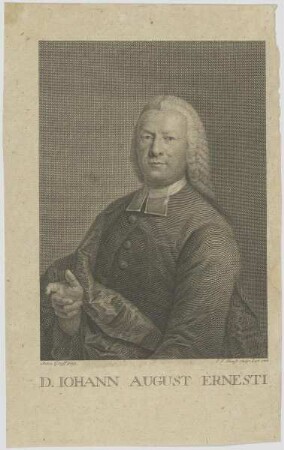 Bildnis des Iohann August Ernesti