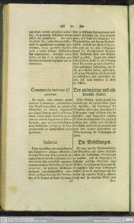 Commercia interna & externa