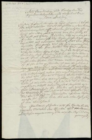 Brief von Johann Wilhelm Matthaeus an Friedrich Lucae