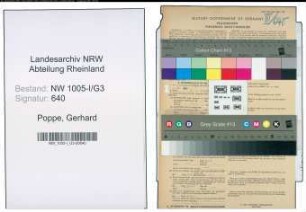 Entnazifizierung Gerhard Poppe , geb. 12.07.1890 (Polizeibeamter)