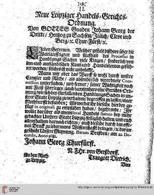 II. Neue Leipziger HandelsGerichts-Ordnung.