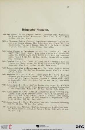 Römische Münzen (Nr. 458-596)