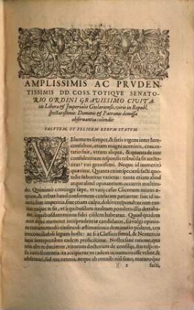 Caroli Rvini Regiensis ... Responsorvm Sive Consiliorvm Tomus ..., 1