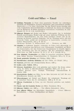 Gold und Silber – Email (Nr. 797-827)
