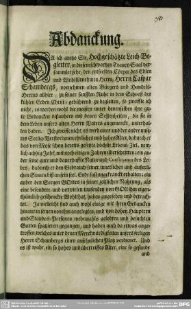 Abdanckung : Abdankung