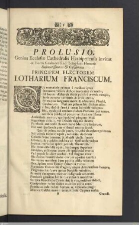 Prolusio.