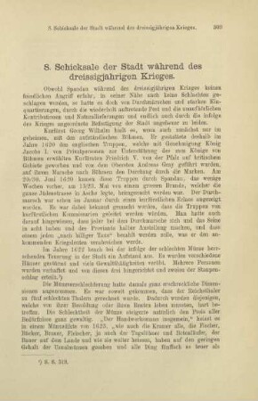 8. Schicksale der Stadt während des dreissigjährigen Krieges
