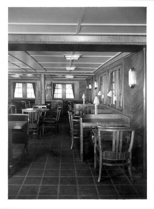 Passagierschiff : Passagierschiff. Aufenthaltsraum (Ausstattung Deutsche Werkstätten AG Hellerau)