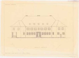 Herrenhaus Hohenborn bei Kassel Umbau: Ostansicht 1:100