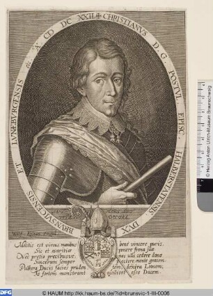 Christian, Herzog von Braunschweig-Lüneburg mit Marschallstab