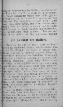 Die Ankunft des Kaisers