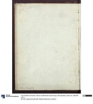 Titel zu vorstehender Zeichnung & Strichproben