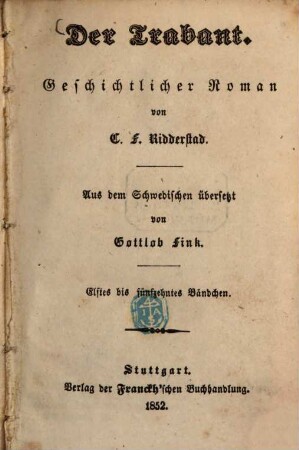 Der Trabant : geschichtlicher Roman, 11/15