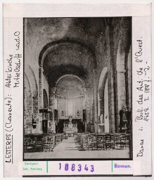 Lesterps: Abteikirche, Inneres nach Osten