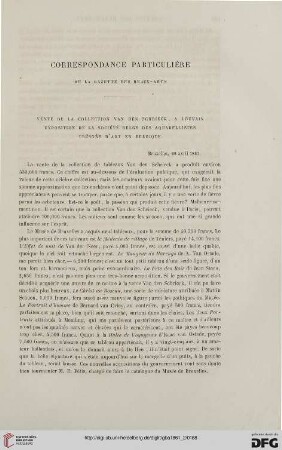 10: Correspondance particulière de la Gazette des Beaux-Arts