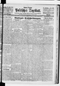 Aachener Anzeiger : politisches Tageblatt : beliebtes und wirksames Anzeigenblatt der Stadt und der Regierungsbezirks