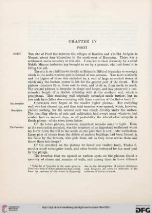 Chapter IV: Portí