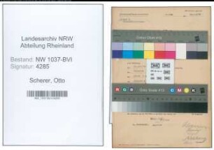 Entnazifizierung Otto Scherer , geb. 02.04.1896 (Zahnarzt)
