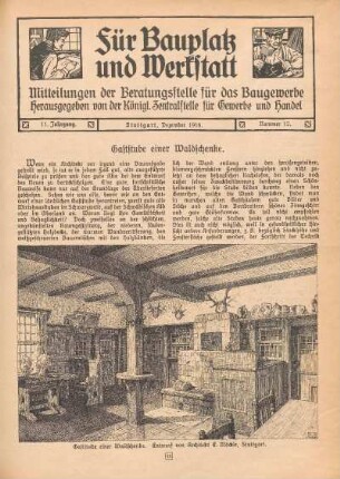 Gaststube einer Waldschenke