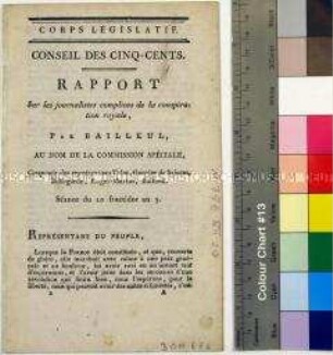 Rapport Corps Législatif. Conseil Des Cinq-Cents par Bailleul Druck