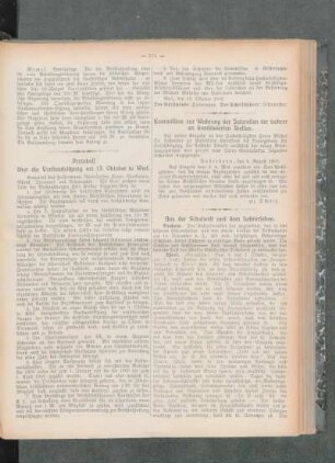 Protokoll über die Vorstandssitzung am 13. Oktober in Werl