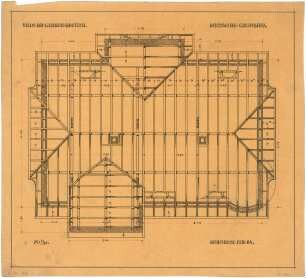 Billing, Hermann; Bretten, Heilbronnerstr. 3; Haus Dr. Gerber - Dachwerk (Grundriss)