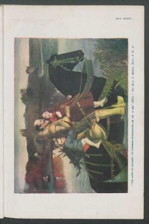 "Um sonho do passado: Sir Isumbras atravessando um rio a váu" (1875)
