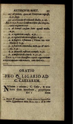 Oratio Pro Q. Ligario Ad C. Caesarem.
