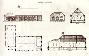 Strieder, Wilhelm. Turnhalle in Mühlburg