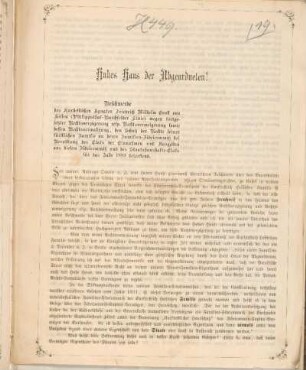 [Beilage 5] Beschwerde des Kurhessischen Agnaten Friedrich Wilhelm Ernst von Hessen (Philippsthal-Barchfelder Linie) wegen fortgesetzter Rechtsverzögerung ...