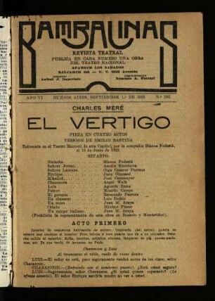 El vertigo : pieza en cuatro actos
