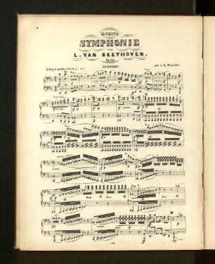 Zweite Symphonie von L. van Beethoven.