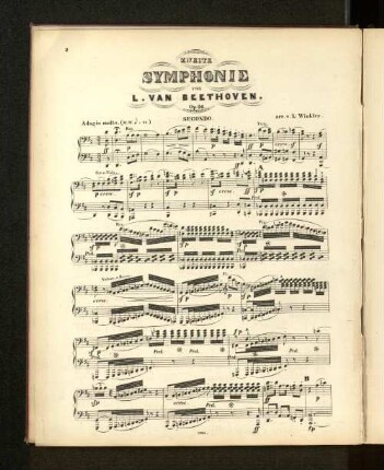 Zweite Symphonie von L. van Beethoven.