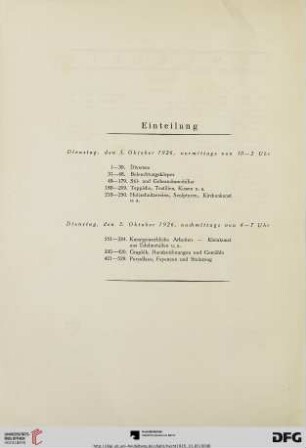 Einteilung
