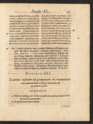 Decisio XLI. [bis] Decisio L.
