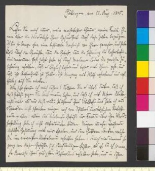 Brief von Sartorius, Georg Friedrich Christoph an Goethe, Johann Wolfgang von