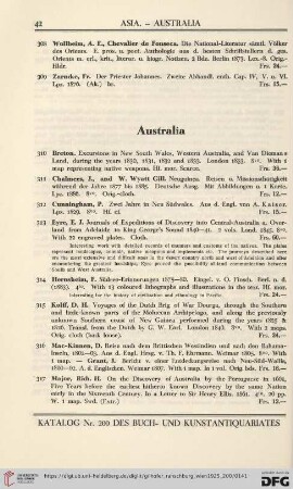 Australia (No. 310 - 322)