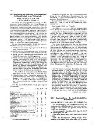 Neuordnung der Ausbildung für den Unterricht in Hauswirtschaft an der Volksschule : [Amtliche Erlasse] ; [Amtlicher Teil]