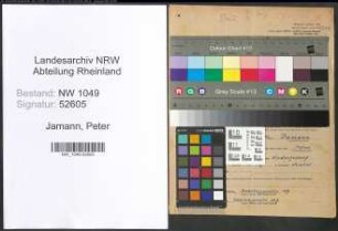 Entnazifizierung Peter Jamann , geb. 16.06.1902 (Verwaltungsangestellter)