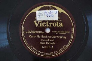 Carry me back to old Virginny / (James Bland)