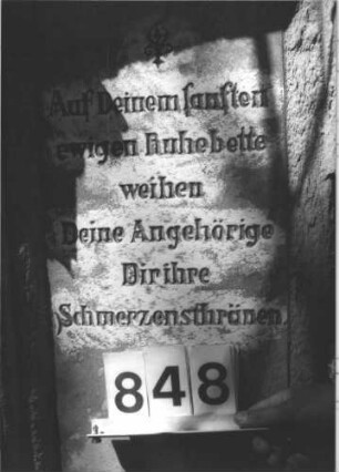 Grabstein 848 (Detailaufnahme 4)