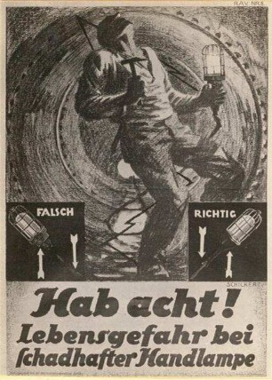 Hab acht! Lebensgefahr bei schadhafter Handlampe