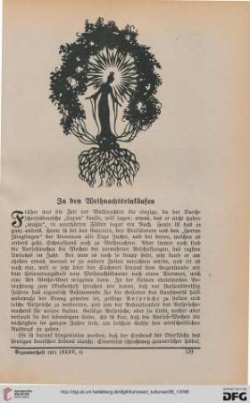 Zu den Weihnachtseinkäufen