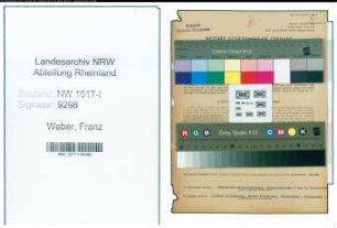 Entnazifizierung Franz Weber , geb. 31.05.1894 (Strafvollzugsbeamter)