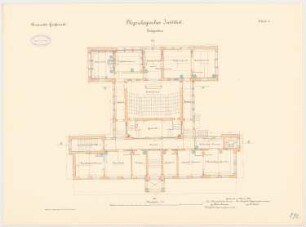 Universität Greifswald Physiologisches Institut: Grundriss Erdgeschoss 1:100