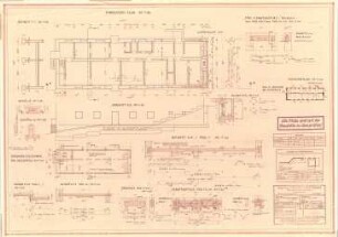 Eichberg, Werner; Rottenburg / Laaber; Ev. Kirche Dreieinigkeit - Fundamentplan (Schnitte; Details)