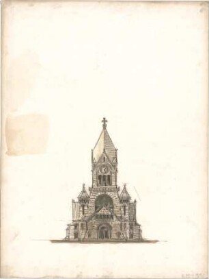 Hofmann, Theobald; Karlsruhe; Ev. Kirche in der Weststadt - Ansicht